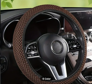 Brown Steering Wheel Cover