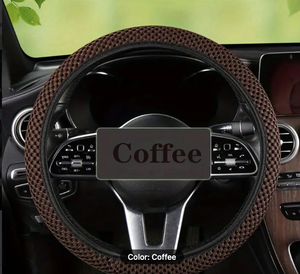 Brown Steering Wheel Cover