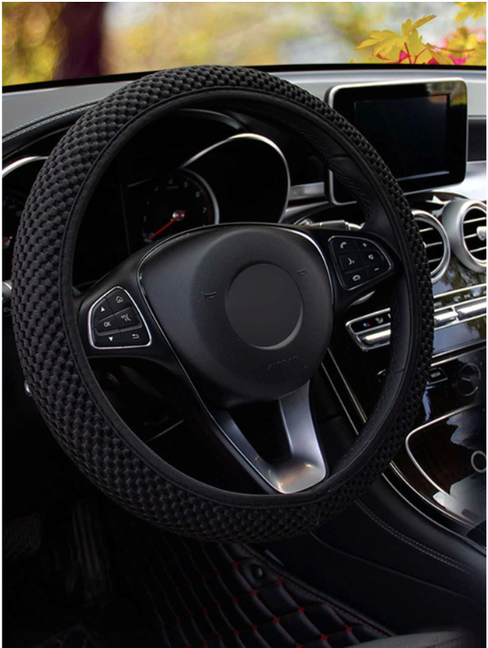 Black Steering Wheel Cover