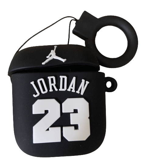 Jordans 23 Rubber AirPods Case Black – TrayToonz