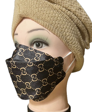 KF94 Brown-Gold GG Disposable Face Mask - Pack of 10