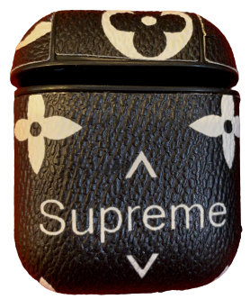 Black Supreme Black AirPod Cases