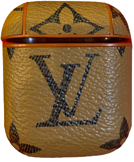 Brown Checkered gold LV AirPod case – DYL2019