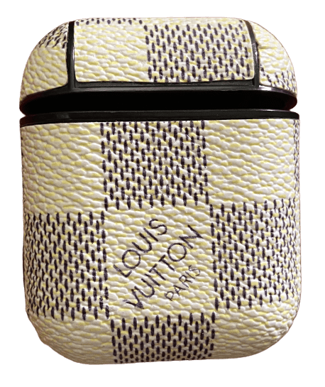 White Checkered LV Louis Vuitton Luxury High End Airpods Pro Case