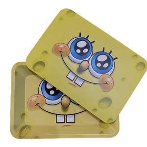 Spongebob Square Pants Face, Smile! Small Tray with Magnetic Lid - TrayToons