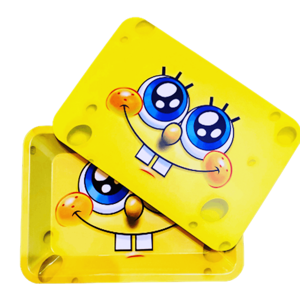 Spongebob Square Pants Face, Smile! Small Tray with Magnetic Lid - TrayToons