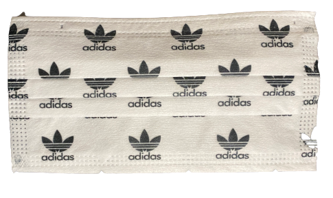 White Adidas Disposable Face Mask - Pack of 20